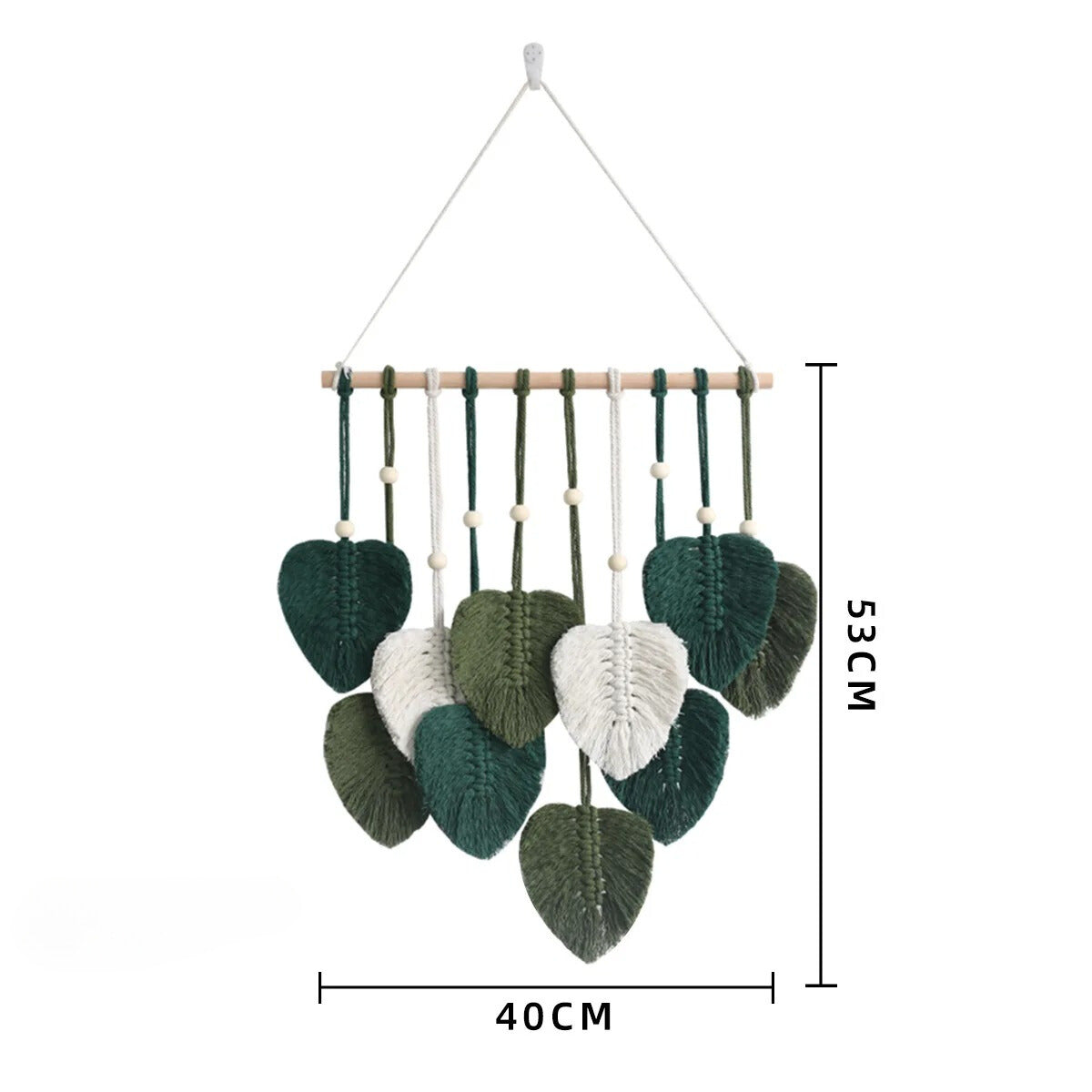 Leafy Boho Wall Hanging – Nature-Inspired Macrame Art