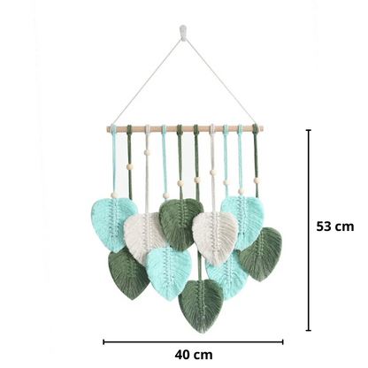 Leafy Boho Wall Hanging – Nature-Inspired Macrame Art